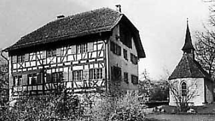 Historisches Ritterhaus (Riegelhaus) mit Kapelle